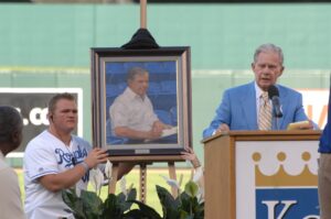 Art Stewart's induction into Royals Hall of Fame.