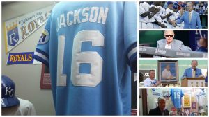 Bo Jackson Signed Kansas City Royals Breaking Bat Over Knee