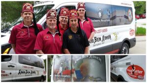 A PCCC gift helped the Shriners Hospital Dads purchase a new van in 2015.