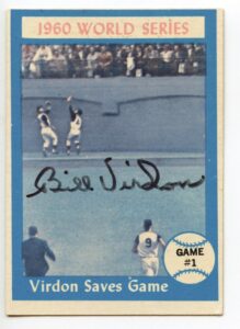 Bill Virdon-1960 World Series baseball card