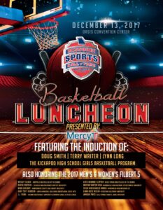 Basketball luncheon-flyer cover 2017