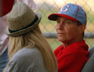 Glendale coach Howard Bell speaks with his daughter Keshia just after his team?s varsity game against Ozark on Tuesday afternoon. Bruce E. Stidham/For the News-Leader Glendale coach Howard Bell speaks with his daughter Keshia just after his team's game with Ozark on Tuesday in Springfield.  Bruce E Stidham for the News-Leader.