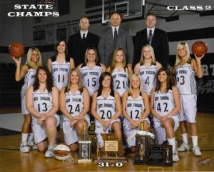 2009 Sparta High School Girls Basketball State Championship Team